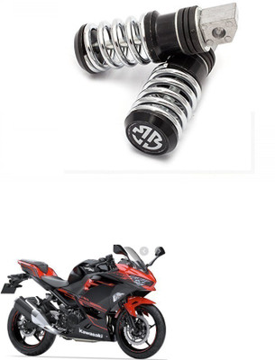 HashZet Spring Coiled Foot Rest Black For Kawasaki Ninja 250 Foot Rest(Multicolor)