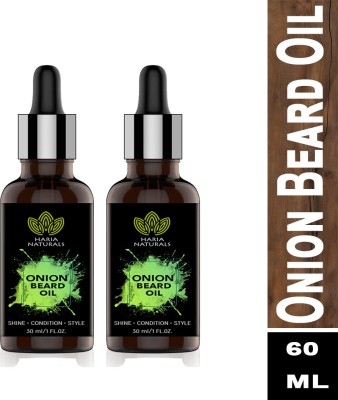 Haria Onion Beard Oil For Men Long Beard & Skin Hair Oil(60 ml)