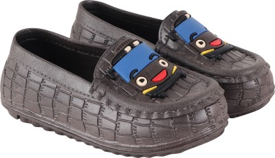 SHOETOPIA Boys Slip on Loafers(Grey)