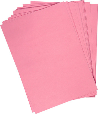 snow crafts X Series Unruled A4 120 gsm Coloured Paper(Set of 1, Pink)