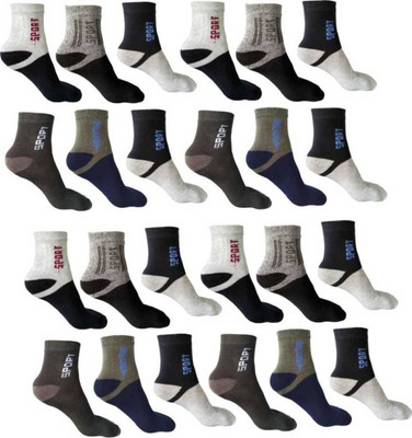 YOUR SHOPPING STORE Men Printed Ankle Length(Pack of 12)