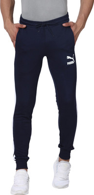 PUMA Iconic T7 Track Pant CUFF Solid Men Blue Track Pants