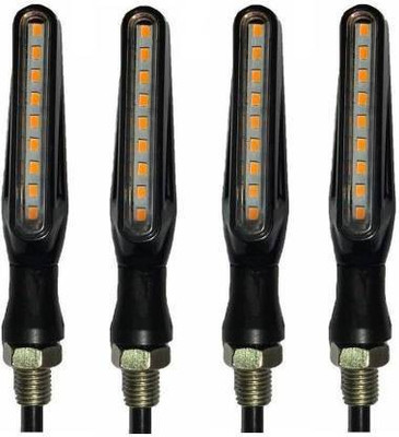 Speedtail Front, Side, Rear LED Indicator Light for Hero, Honda, Bajaj Universal For Bike(Yellow)