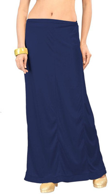 MuHeNeRa Muhenera_NavyBlue_Satin_Petticoat Satin Blend Petticoat(Free)