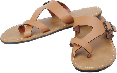 KANEGGYE Men Sandals(Tan , 8)