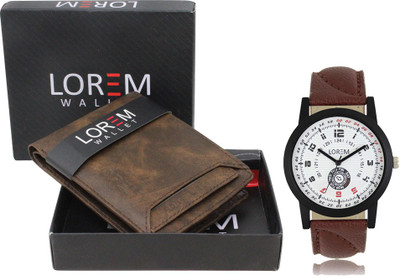 LOREM Analog Watch(Brown)