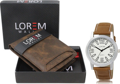LOREM Analog Watch(Brown)