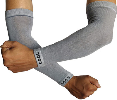 FRANKLY YOURS Cotton Arm Sleeve For Men & Women(Free, Grey)
