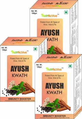 NutrActive Natural Ayush Kwath - Enhance your immunity & Restore Quality Life (Recommended by Ministry of Ayush(Pack of 3)