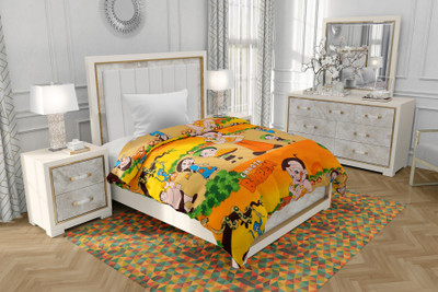 Lovira Cartoon Single Dohar for  AC Room(Poly Cotton, Orange)