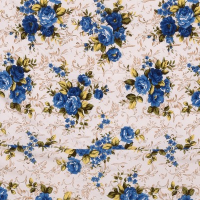 Lovira Floral Double Dohar for  AC Room(Poly Cotton, Blue)