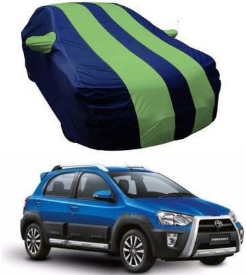 TWONE Car Cover For Toyota Etios Liva (With Mirror Pockets)(Multicolor)