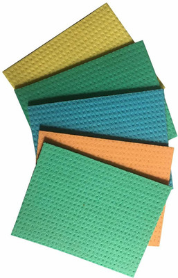 poksi Cellulose Sponge Mop Pack of 5 Wet and Dry Sponge Cleaning Cloth(5 Units)