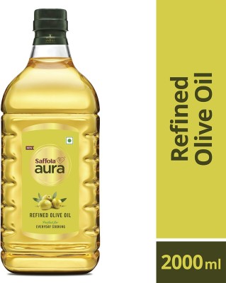 Saffola Aura Refined Olive Blended Oil Plastic Bottle  (2 L)
