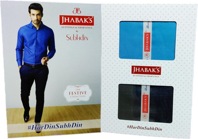 JHABAK'S Cotton Blend Solid Shirt & Trouser Fabric