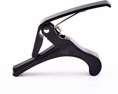 Music Mantra GUITAR BLACK CAPO b4 Clutch Guitar Capo(Silver)