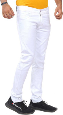 BEG FASHION Slim Men White Jeans