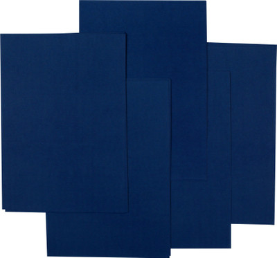 snow crafts Single Colour UNRULED A4 130 gsm Coloured Paper(Set of 1, Dark Blue)