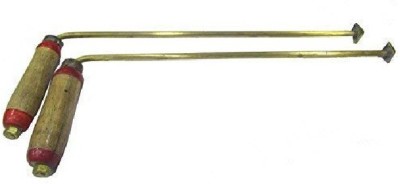 Shubh Sanket Vastu Brass Dowsing Rods 12inches (Set of 2) Decorative Showpiece  -  30 cm(Brass, Gold)