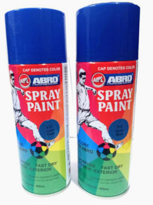 AIPL-ABRO Blue Spray Paint 400 ml(Pack of 2)