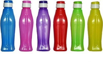 Star One Plastic Water Bottle Multicolour Set of 6 1000 ml Water Bottles(Set of 6, Multicolor)