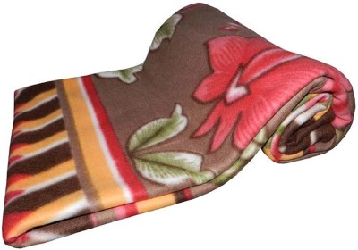 Indcrown Floral Double Fleece Blanket for  AC Room(Polyester, Multicolor)