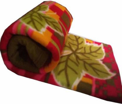 Indcrown Floral Single Fleece Blanket for  AC Room(Polyester, Multicolor)
