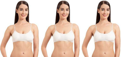PENNYCREEK Women Full Coverage Non Padded Bra(White)