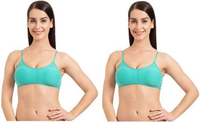 PENNYCREEK Women Cage Bra non Padded Bra Women Bandeau/Tube Non Padded Bra(Light Blue)