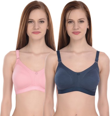 Viral Girl Women T-Shirt Non Padded Bra(Green, Pink)