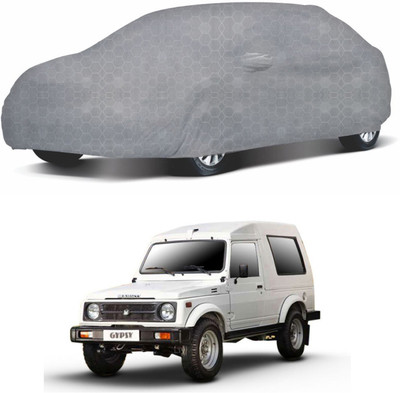 Oshotto Car Cover For Maruti Suzuki Gypsy (With Mirror Pockets)(Grey)