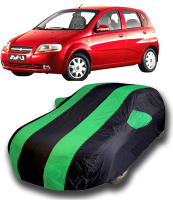 AARTRI Car Cover For Chevrolet Aveo Uva (With Mirror Pockets)(Green)