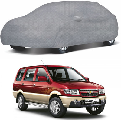 Oshotto Car Cover For Chevrolet Tavera (With Mirror Pockets)(Grey)