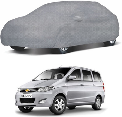 Oshotto Car Cover For Chevrolet Enjoy (With Mirror Pockets)(Grey)