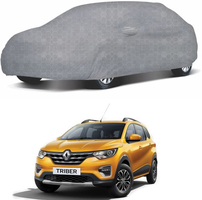 Oshotto Car Cover For Renault Triber (With Mirror Pockets)(Grey)
