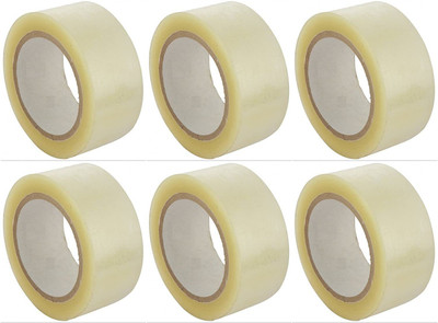 Alltech Products Single Sided Handheld and manual Cello Tape (Manual)(Set of 6, Transparent)