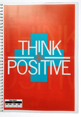 Resnic Plain page Notebook (400 pg) A4 Notebook Unruled 400 Pages(Orange)