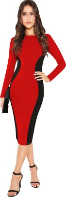 ILLI LONDON Women Bodycon Red Dress