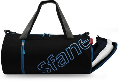 Sfane Men & Women Blue Sports Duffel with Shoe Compartment & Detachable Belt Gym Duffel Bag