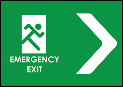 Ritwika's Emergency Exit Emergency Sign