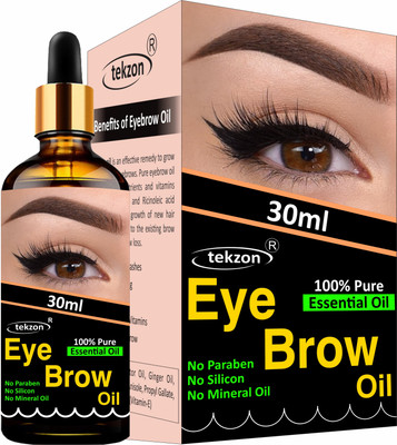 tekzon Eyebrow & Eyelash Growth Oil For Women - Strength with Pure...