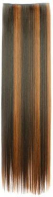 KRISSDIL 5 Clips Straight High Temperature Synthetic Extension  Hair Extension