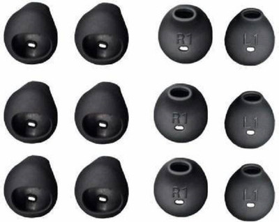 Somapa earbuds cover for levl u headphones cushion Silicone replacement In The Ear Headphone Cushion(Pack of 12, Black)