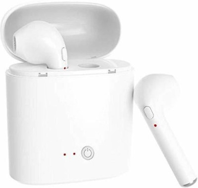 RSFuture i7 TWS Ear Buds Wireless Bluetooth Headset Earphones V5.1+EDR Bluetooth Headset(White, In the Ear)