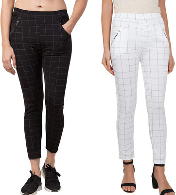 New Shyam Traders Multicolor Jegging(Checkered)