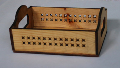 KAPNNOVATIVE SOLUTIONS Handcrafted Premium Finish Pine Wooden Serving Tray Tray