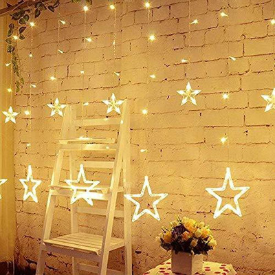 Da Novira 140 LEDs 2.6 m Yellow Steady String Rice Lights(Pack of 1)