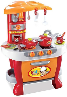 PALDIBI ENTERPRISE Big Size Little Chef Kitchen Set for Girls Toys with Lights and Music | Kids Toys for Girls | Kids Kitchen Play Set for Girls