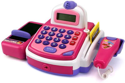 NILTOYS Cash Register Pretend To Play Electronic Cash Register Toy With Actions And Sounds