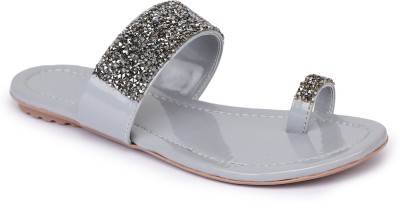 Moonwalk Women Flats(Grey , 8)